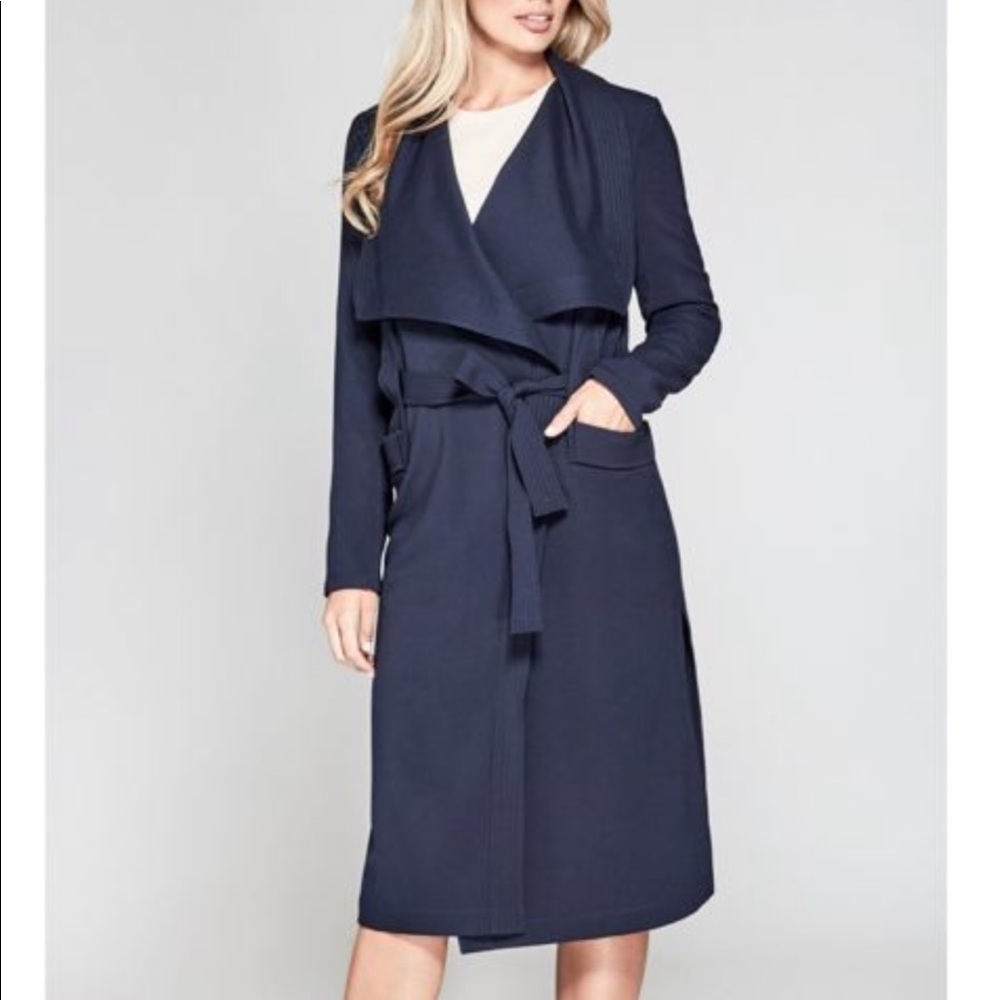 MARCIANO Navy Blue Cover-Up, Trench Coat, XS